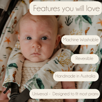 WHOLESALE - Universal Pram Liner with matching shoulder strap covers