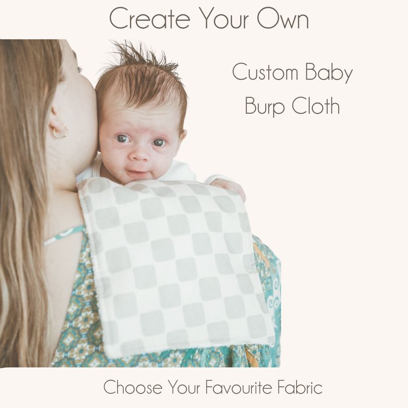 Australian Made Baby Burp Cloth - Select your own Fabric