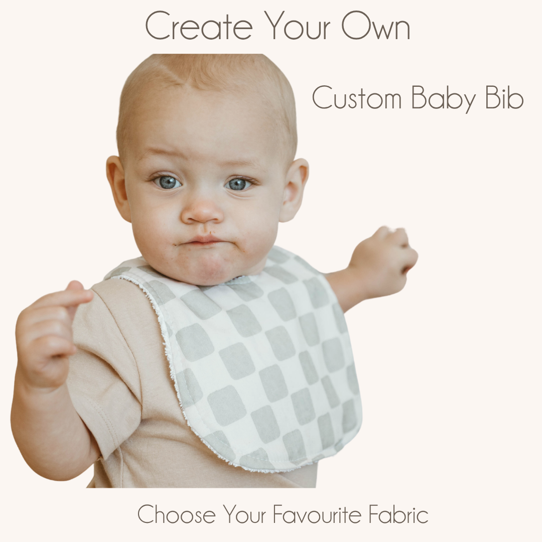 WHOLESALE - Australian Made Baby Bib - Select your own Fabric