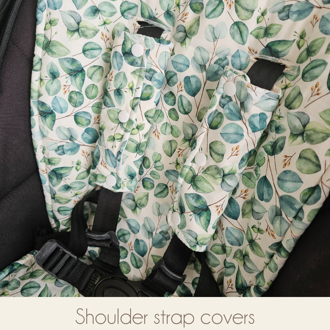 pram shoulder strap covers